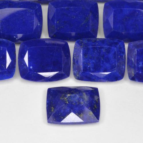 Lapislazzulo Blu Navy Intenso naturale da 4.76 ct, Cuscino, Opaco