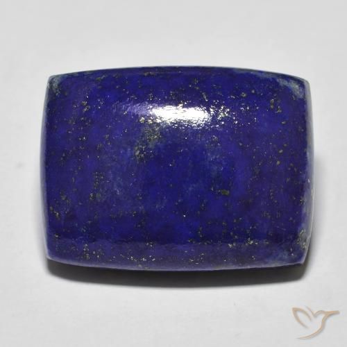 20.42ct Naturale Blu scuro Lapislazzulo, Cuscino, Opaco, Photo A