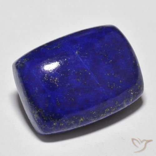 23.47ct Naturale Blu Navy Intenso Lapislazzulo, Cuscino, Opaco, Photo A