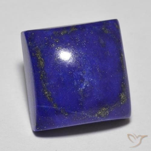 Lapislazzulo Blu Navy Intenso naturale da 8.03 ct, Quadrato, Opaco