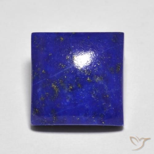 Lapislazzuli naturale blu da 7,03 ct, quadrato, opaco