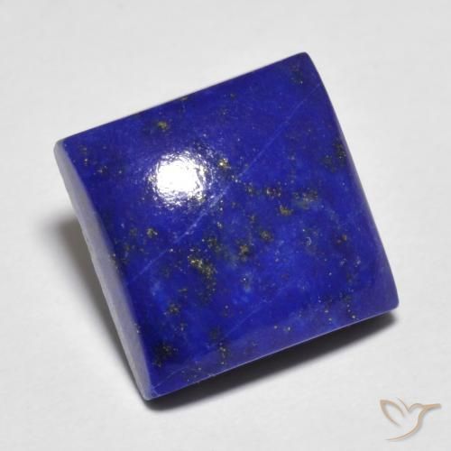 Lapislazzuli naturale blu da 7,03 ct, quadrato, opaco