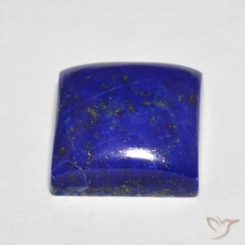 Lapislazzuli naturale blu da 7,03 ct, quadrato, opaco