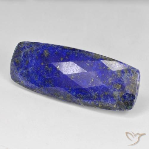 Lapislazzuli blu medio naturale da 35,68 ct, taglio a cuscino, opaco