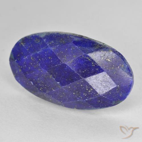 Lapislazzulo Blu Egiziano Profondo naturale da 11.96 ct, Ovale, Opaco
