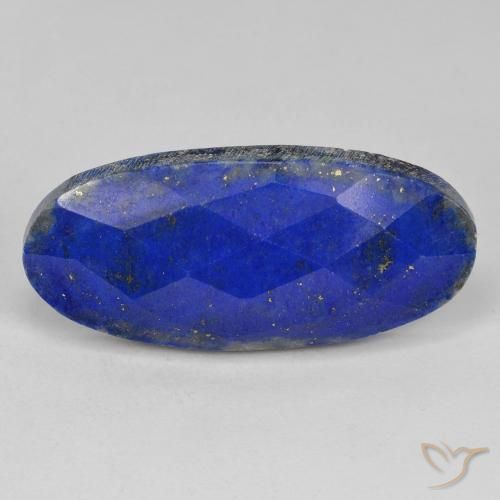 29.21ct Naturale Blu navy Lapislazzulo, Ovale, Opaco