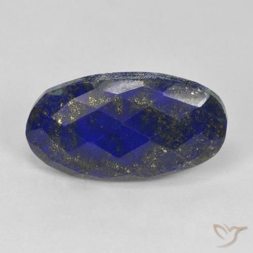 14.34ct Naturale Blu molto profondo Lapislazzulo, Ovale, Opaco