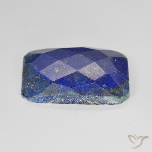 Lapislazzulo Blu acceso naturale da 13.36 ct, Ottagonale / Taglio smeraldo, Opaco
