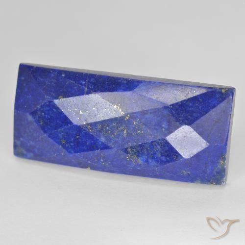 20.91ct Naturale Blu medio Lapislazzulo, Taglio a baguette, Opaco