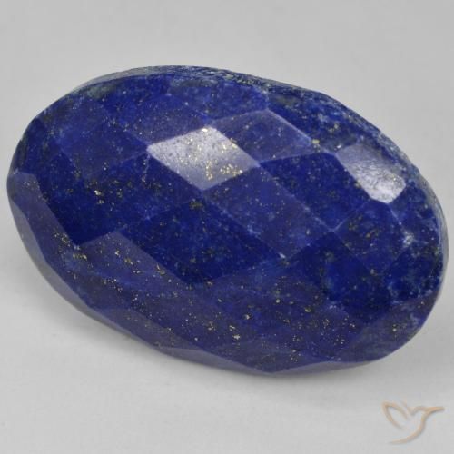 Lapislazzuli naturale blu da 32,58 ct, taglio ovale, opaco