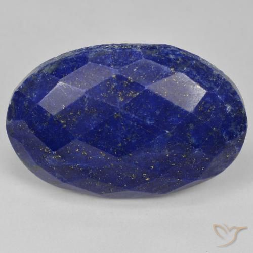 Lapislazzuli naturale blu da 32,58 ct, taglio ovale, opaco