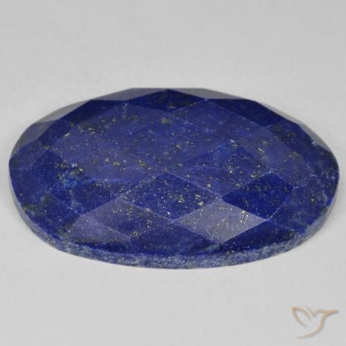 Lapislazzuli naturale blu da 32,58 ct, taglio ovale, opaco