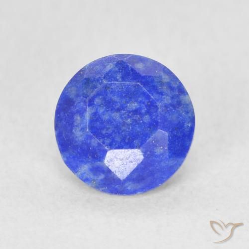 Lapislazzulo Blu acceso naturale da 0.74 ct, Taglio rotondo, Opaco