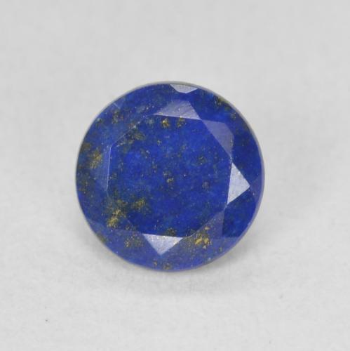 Lapislazzulo Blu elettrico naturale da 0.88 ct, Taglio rotondo, Opaco