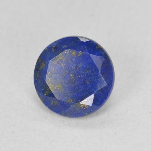 Lapislazzulo Blu elettrico naturale da 0.88 ct, Taglio rotondo, Opaco