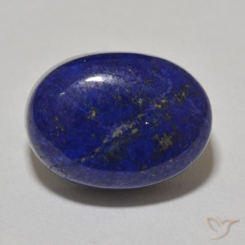 Lapislazzulo Blu scuro naturale da 17.98 ct, Taglio ovale, Opaco