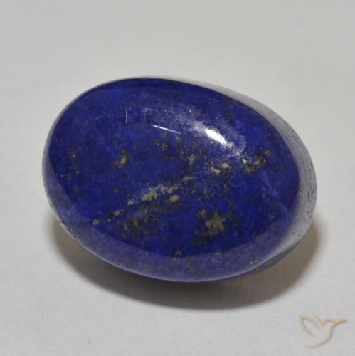 Lapislazzulo Blu scuro naturale da 17.98 ct, Taglio ovale, Opaco