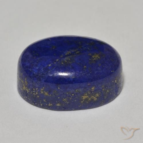 Lapislazzulo Blu scuro naturale da 17.98 ct, Taglio ovale, Opaco