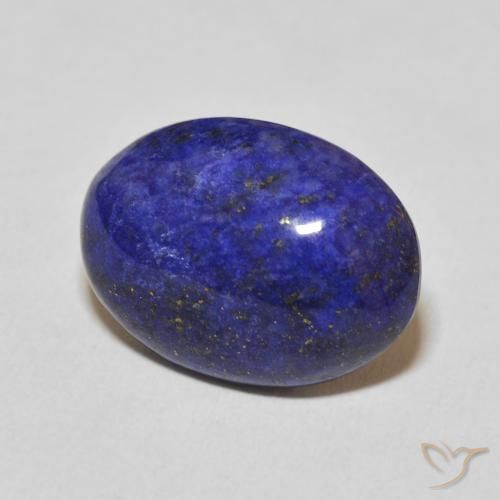 Lapislazzuli naturale blu da 9,50 ct, taglio ovale, opaco