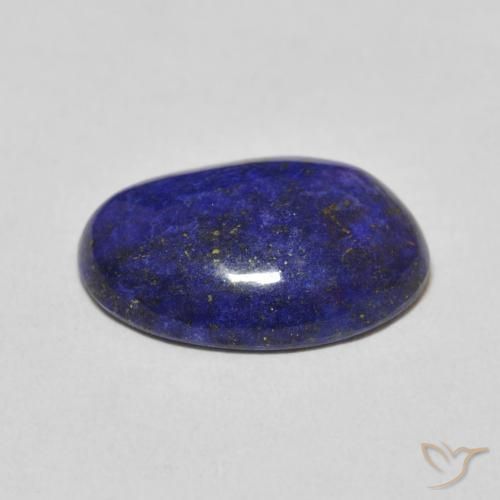 Lapislazzuli naturale blu da 9,50 ct, taglio ovale, opaco