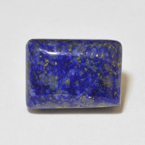9.14ct Naturale Blu scuro Lapislazzulo, Taglio a baguette, Opaco