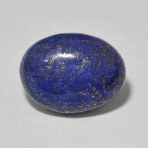 7.20ct Naturale Blu Egiziano Profondo Lapislazzulo, Ovale, Opaco