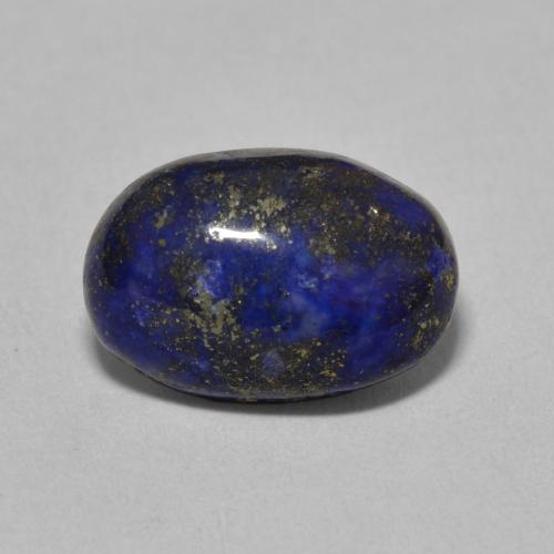Lapislazzuli naturale blu da 6,77 ct, taglio ovale, opaco