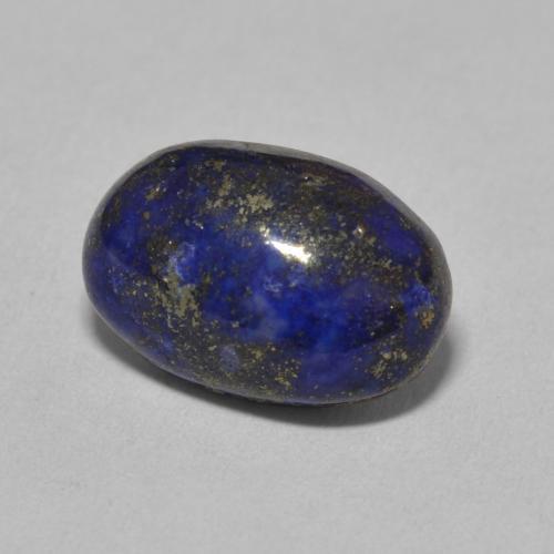 Lapislazzuli naturale blu da 6,77 ct, taglio ovale, opaco