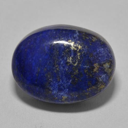18.60ct Naturale Blu scuro Lapislazzulo, Ovale, Opaco, Photo A