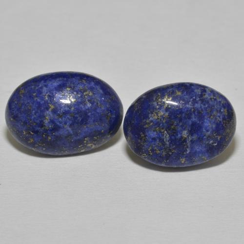 18.07ctw Naturale Blu scuro Lapislazzulo, Ovale, Opaco