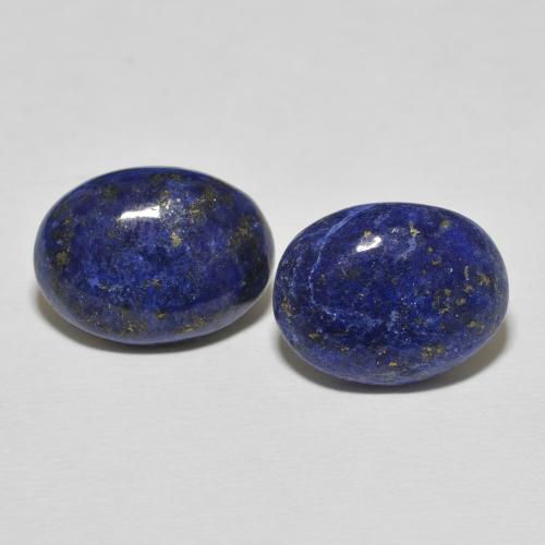 16.23ctw Naturale Blu elettrico Lapislazzulo, Ovale, Opaco