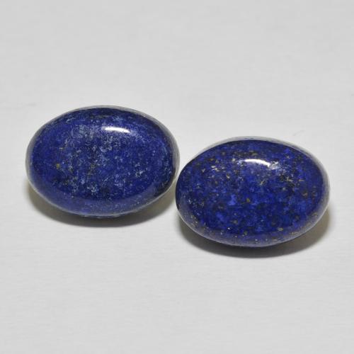18.05ctw Naturale Blu Egiziano Profondo Lapislazzulo, Ovale, Opaco