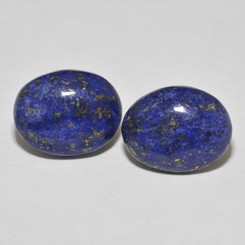 23.26ctw Naturale Blu scuro Lapislazzulo, Ovale, Opaco
