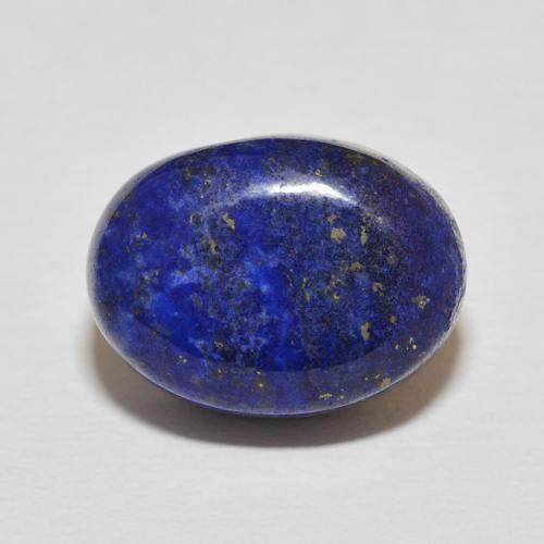 13.11ct Naturale Blu scuro Lapislazzulo, Ovale, Opaco