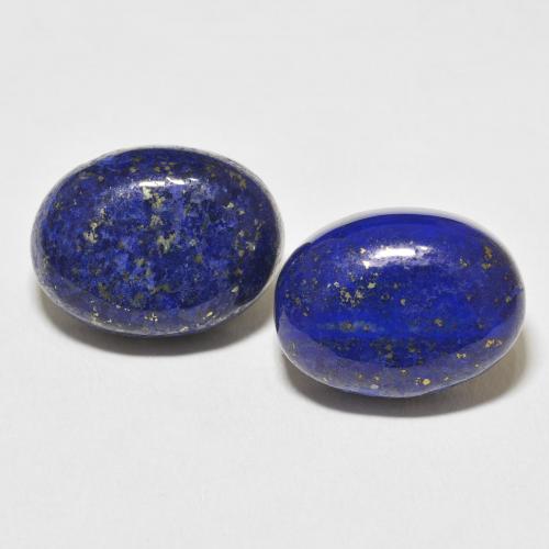 27.73ctw Naturale Blu scuro Lapislazzulo, Ovale, Opaco