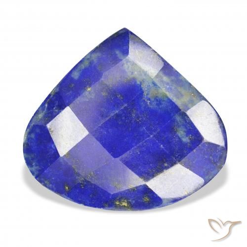 22.58ct Naturale Blu scuro Lapislazzulo, Forma a pera, Opaco
