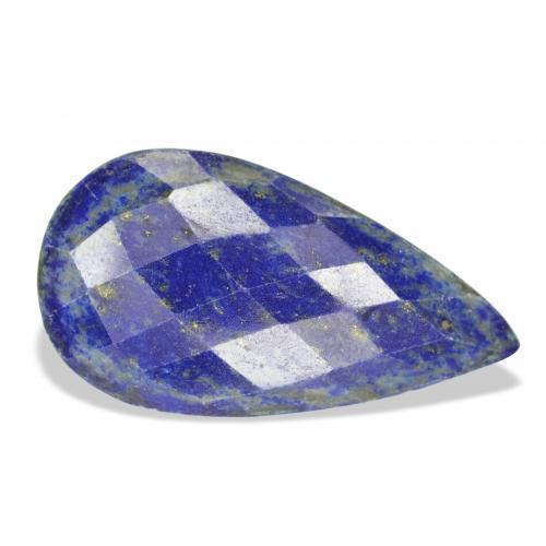 Lapislazzulo Blu scuro naturale da 30.75 ct, Forma a pera, Opaco