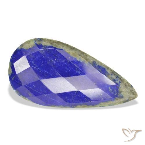 Lapislazzulo Blu navy naturale da 34.99 ct, Forma a pera, Opaco