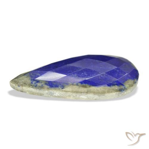 Lapislazzulo Blu navy naturale da 34.99 ct, Forma a pera, Opaco