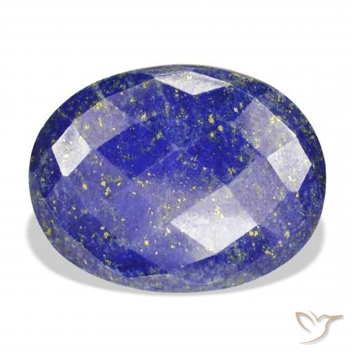 50.98ct Naturale Blu scuro Lapislazzulo, Ovale, Opaco