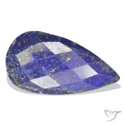 Lapislazzulo Blu navy naturale da 22.37 ct, Forma a pera, Opaco