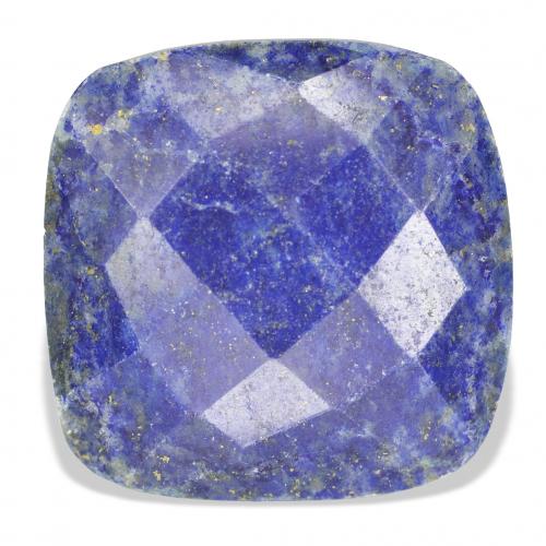 25.25ct Naturale Blu scuro Lapislazzulo, Cuscino, Opaco