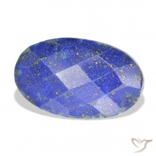 Lapislazzulo Blu scuro naturale da 24.00 ct, Ovale, Opaco