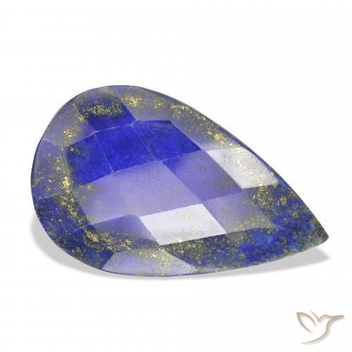 Lapislazzulo Blu Egiziano Profondo naturale da 31.55 ct, Forma a pera, Opaco