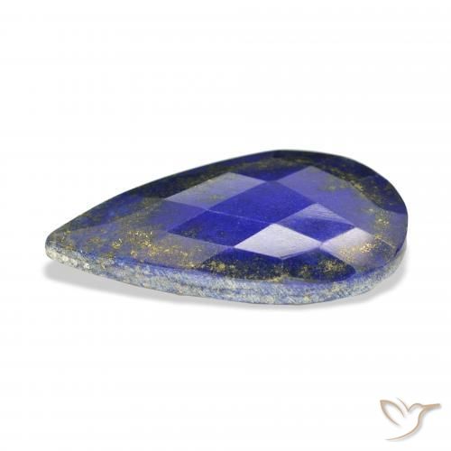 Lapislazzulo Blu Egiziano Profondo naturale da 31.55 ct, Forma a pera, Opaco