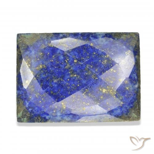 Lapislazzulo Blu scuro naturale da 55.15 ct, Taglio a baguette, Opaco