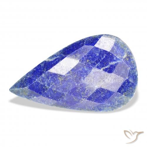 34.77ct Naturale Blu medio Lapislazzulo, Forma a pera, Opaco