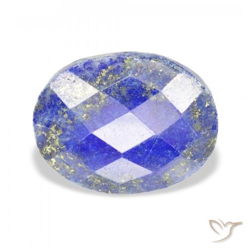 19.70ct Naturale Blu acceso Lapislazzulo, Ovale, Opaco