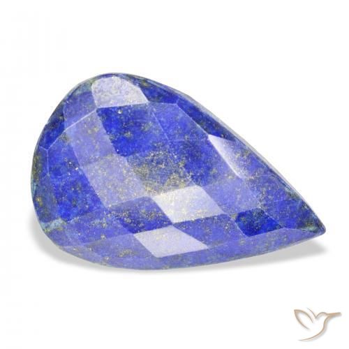 Lapislazzulo Blu medio naturale da 19.59 ct, Forma a pera, Opaco