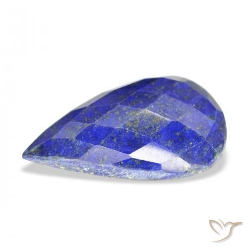 Lapislazzulo Blu medio naturale da 19.59 ct, Forma a pera, Opaco